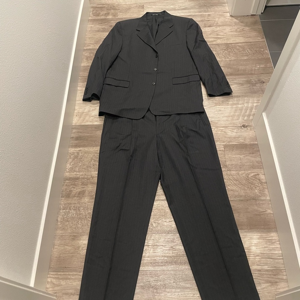 Barneys New York Charcoal Suit